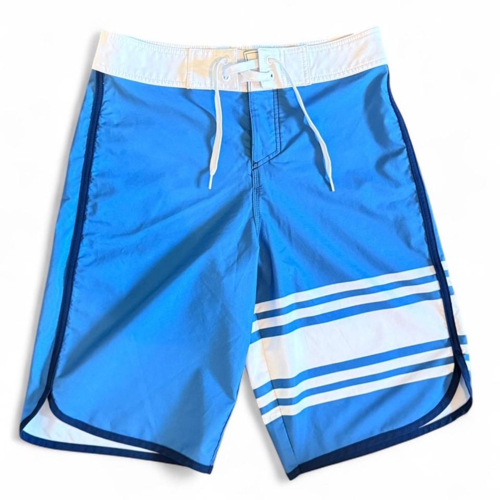 Mossimo Men’s Size 30 Blue Striped Summer Spring Swim Shorts